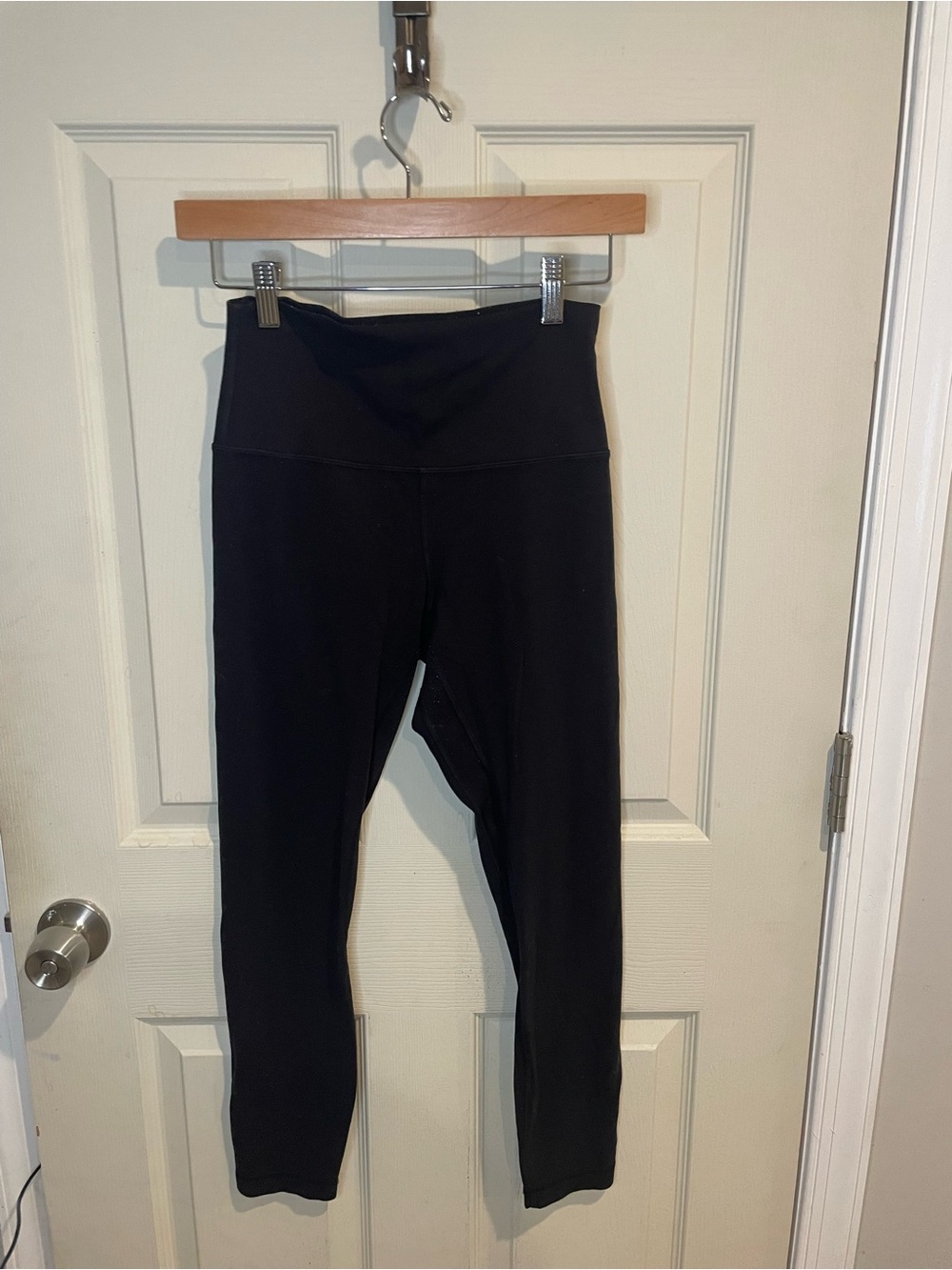 High-Waist womens Black Leggings